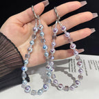 Iridescent Pearlescent Crystal Phone Charm — view 7