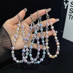 Iridescent Pearlescent Crystal Phone Charm — view 8