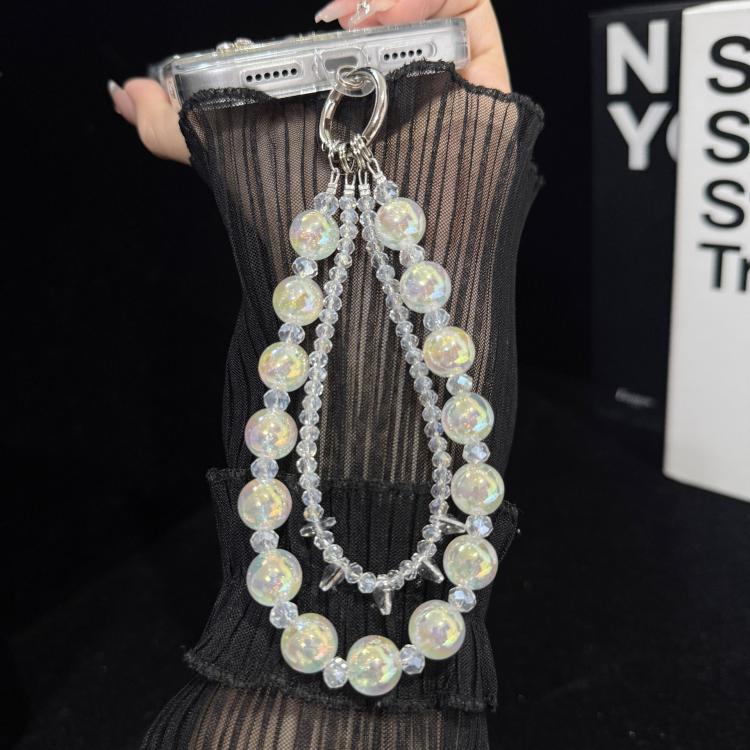 Iridescent Bubble Style Double Layer Crystal Phone Charm — view 6