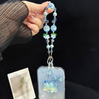 Iridescent Pearlescent 3D Flower Double Layer Phone Charm — view 8