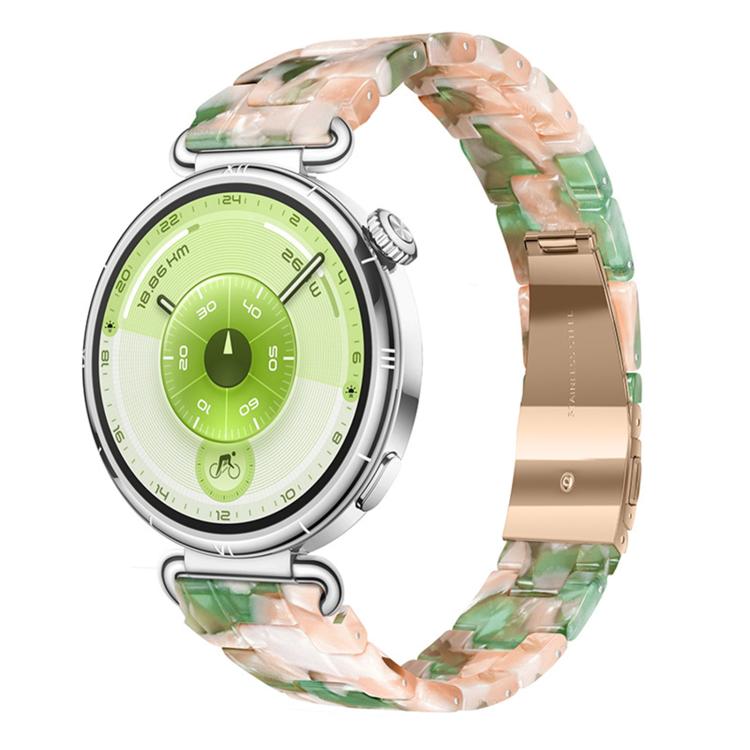Slim Butterfly Clasp Three Beads Resin Watch Band