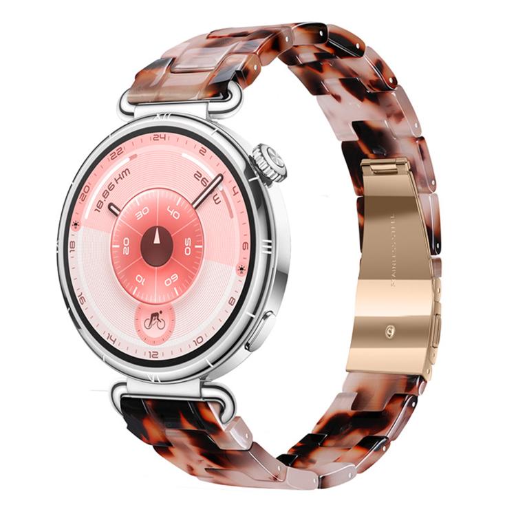 Slim Butterfly Clasp Three Beads Resin Watch Band