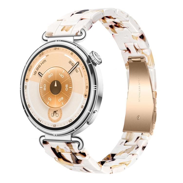 Slim Butterfly Clasp Three Beads Resin Watch Band