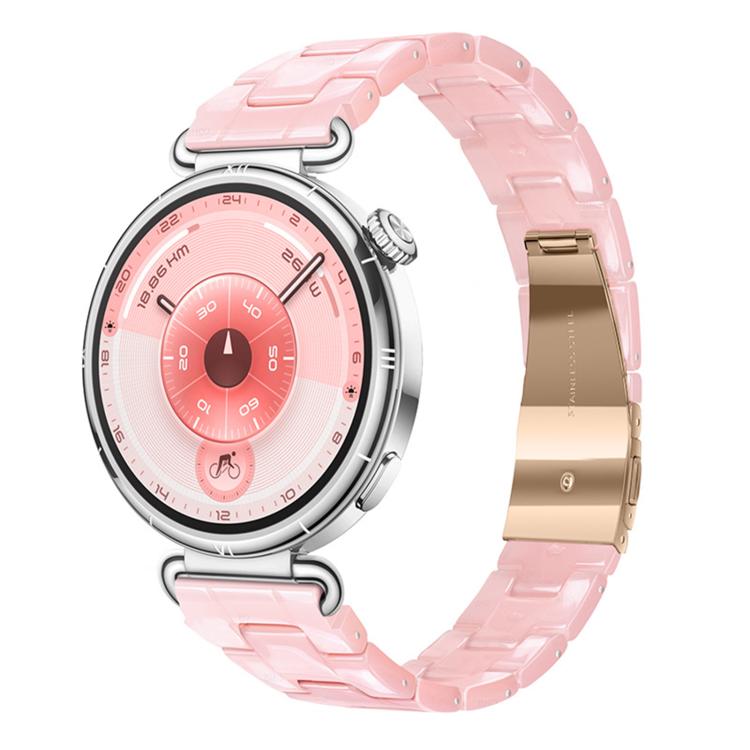 Slim Butterfly Clasp Three Beads Resin Watch Band
