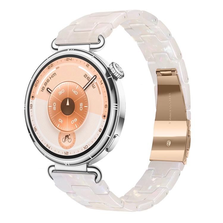 Slim Butterfly Clasp Three Beads Resin Watch Band