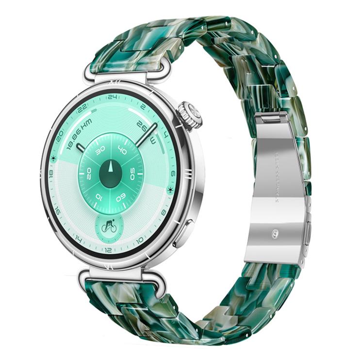 Slim Butterfly Clasp Three Beads Resin Watch Band