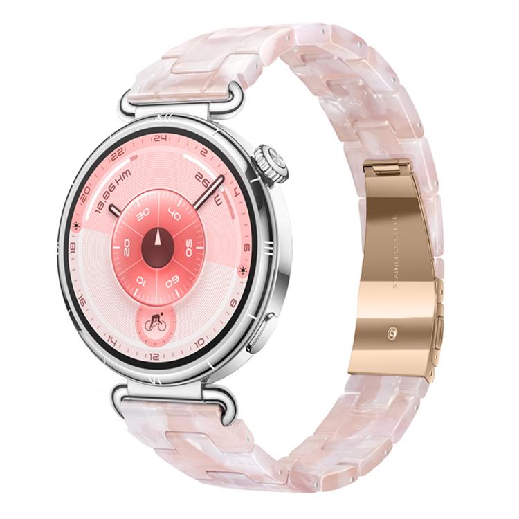 Slim Butterfly Clasp Three Beads Resin Watch Band