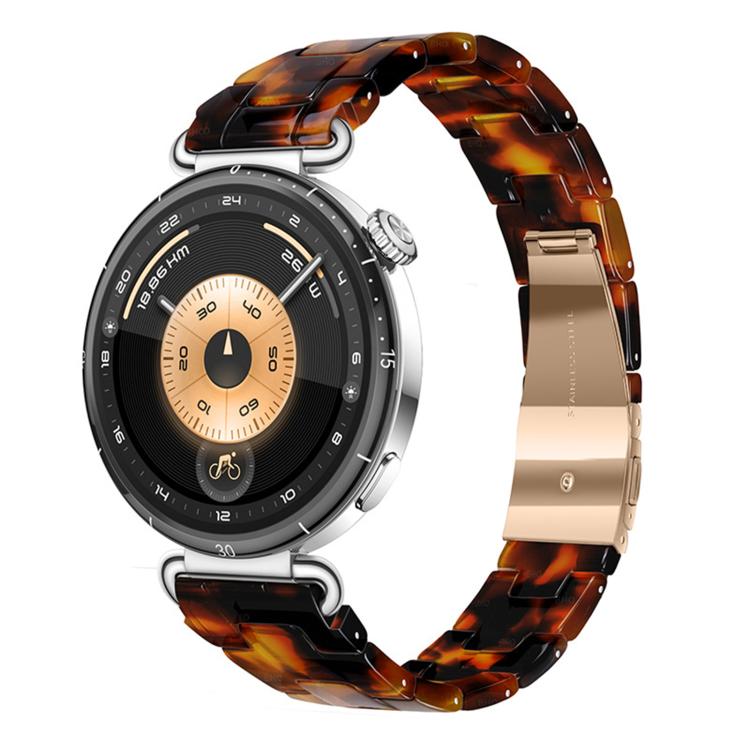 Slim Butterfly Clasp Three Beads Resin Watch Band