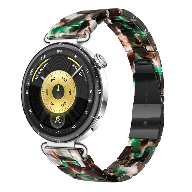 Slim Butterfly Clasp Three Beads Resin Watch Band