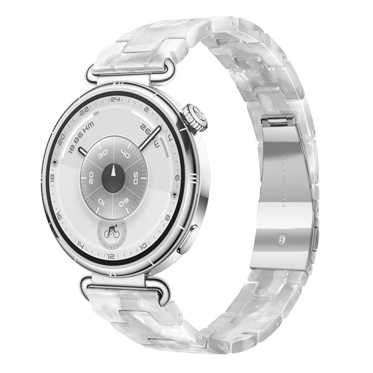 Slim Butterfly Clasp Three Beads Resin Watch Band