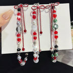 Bow Tassel Pendant Crystal Chain — view 7
