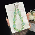 Alloy Lucky Cat Butterfly Double-layer Crystal Chain