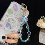 Alloy Lucky Cat Butterfly Double-layer Crystal Chain — view 5