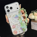 Alloy Lucky Cat Butterfly Double-layer Crystal Chain — view 7