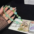 Alloy Lucky Cat Butterfly Double-layer Crystal Chain — view 8