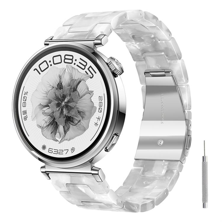 Butterfly Clasp Three Beads Resin Watch Band with Removal Tool
