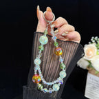 Iridescent Crystal Double-layer Phone Charm