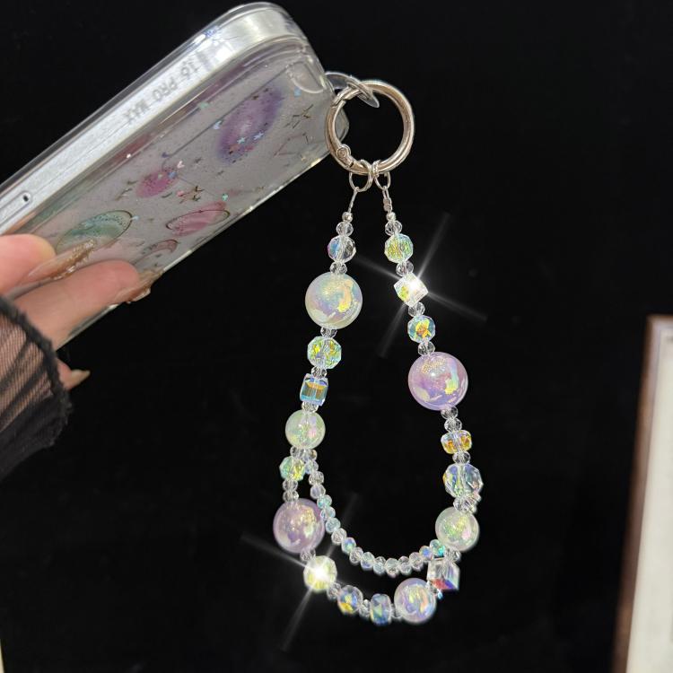 Iridescent Crystal Double-layer Phone Charm — view 5