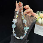 Iridescent Star Knot Crystal Chain