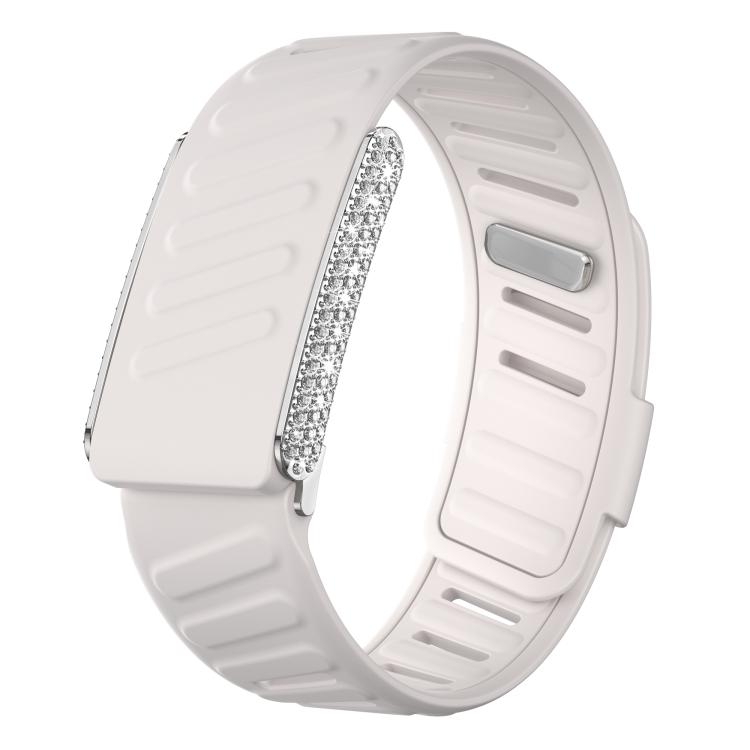 Full Diamond Style Two Color Silicone Watch Band