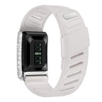 Full Diamond Style Two Color Silicone Watch Band
