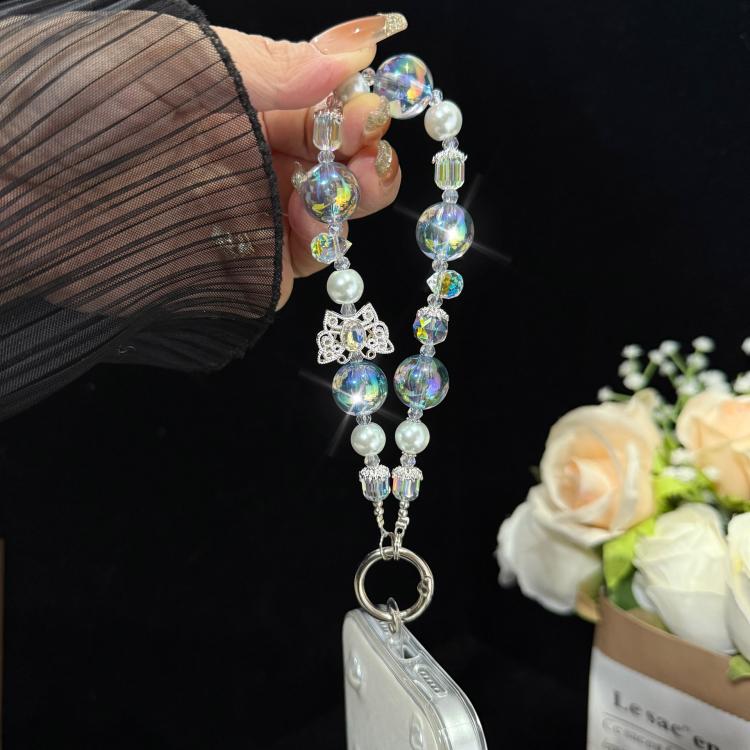 Iridescent Bead & Butterfly Shadow Crystal Chain — view 5
