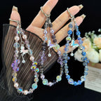 Dancing Butterfly Iridescent Crystal Phone Charm — view 7
