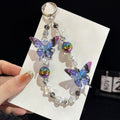 Iridescent Butterfly Crystal Chain