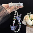 Iridescent Butterfly Crystal Chain — view 4