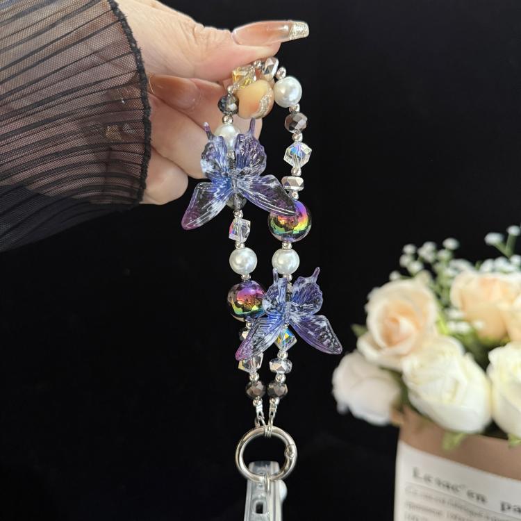 Iridescent Butterfly Crystal Chain — view 5