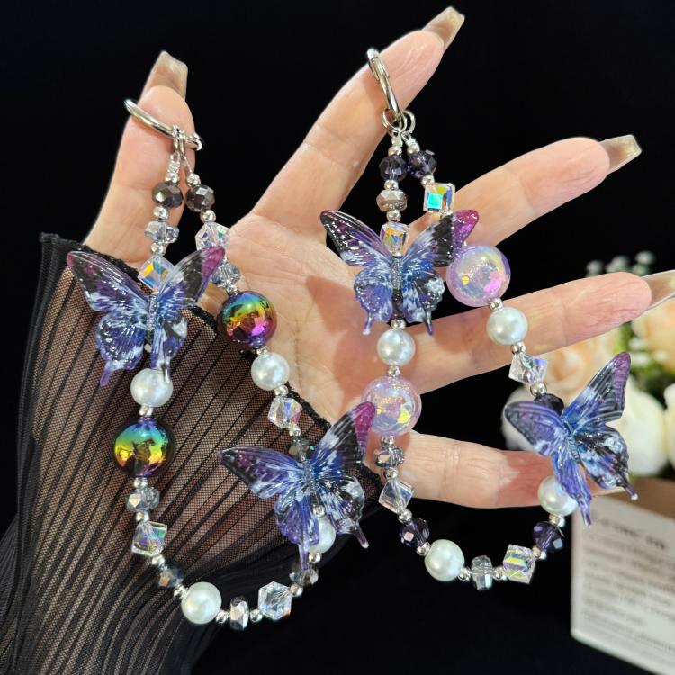 Iridescent Butterfly Crystal Chain — view 6