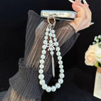 Alloy Bow Tassel Pearl & Crystal Chain — view 5