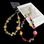 Lucky Maneki-neko Iridescent Crystal Chain — White