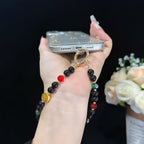 Golden Fortune Emerald Beaded Crystal Chain — view 5