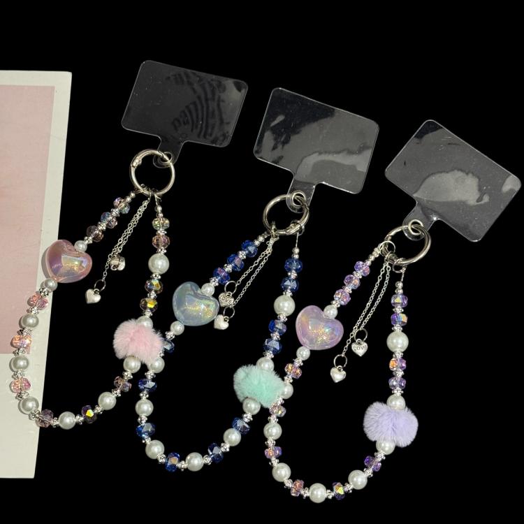 Pom-pom Sweetheart Iridescent Crystal Chain — view 5