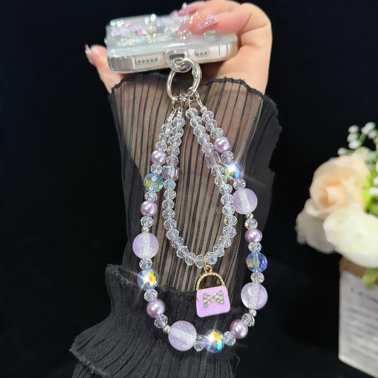 Mini Bag Iridescent Bead Double-layer Crystal Chain — view 7