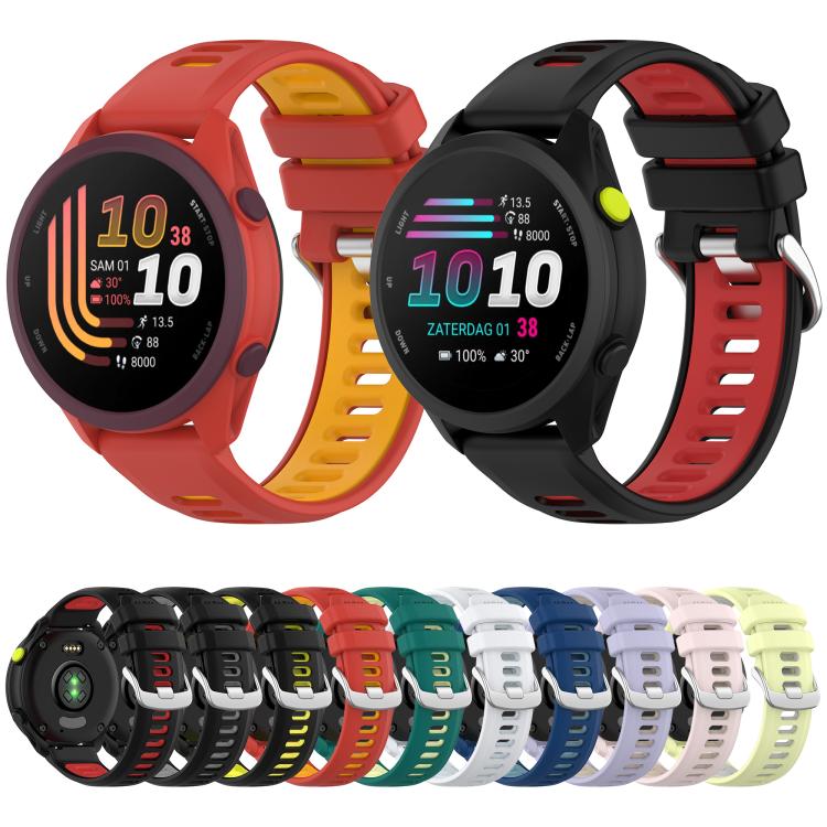 Two Color Silicone Sports Quick Release Watch Band