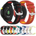 Two Color Silicone Sports Quick Release Watch Band