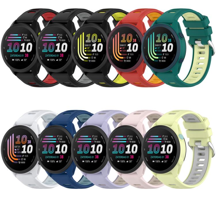 Two Color Silicone Sports Quick Release Watch Band