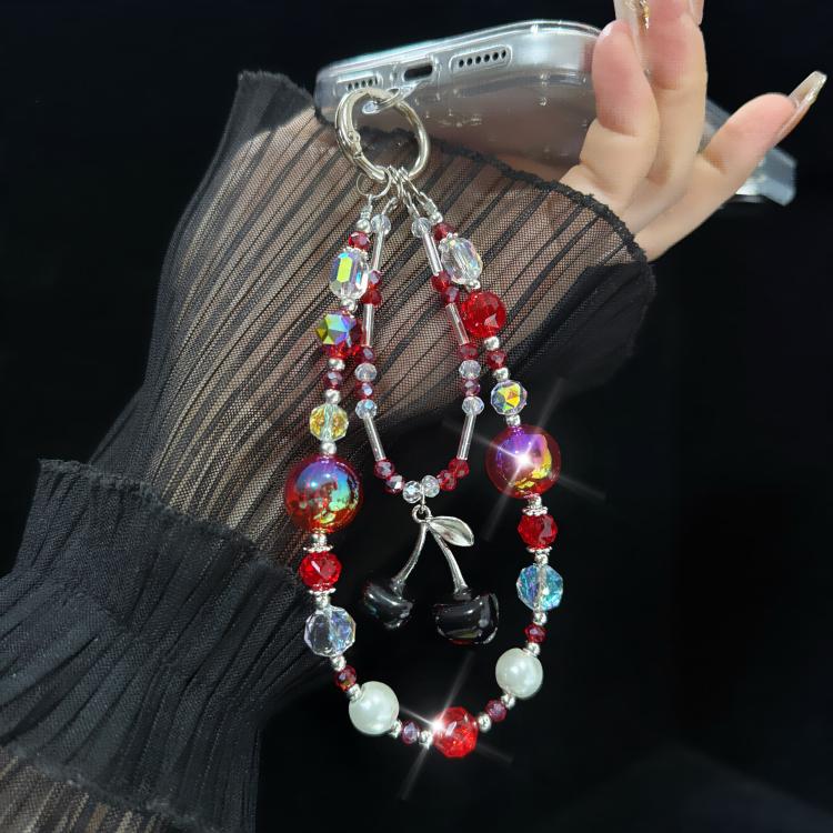 Silver Star & Bow Beaded Chain — view 6