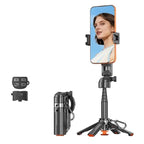 T13Y-C Bluetooth Remote Magnetic Phone Holder Auto Pop-Up Tripod Extendable Selfie Stick