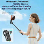T13Y-C Bluetooth Remote Magnetic Phone Holder Auto Pop-Up Tripod Extendable Selfie Stick — view 8