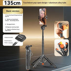T35 Photography Auto Pop-Up Extendable Tripod Bluetooth Selfie Stick with Remote Control — T35