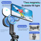 K14 1.7m Extendable Remote Control Magnetic Phone Stand Selfie Stick Tripod — view 4