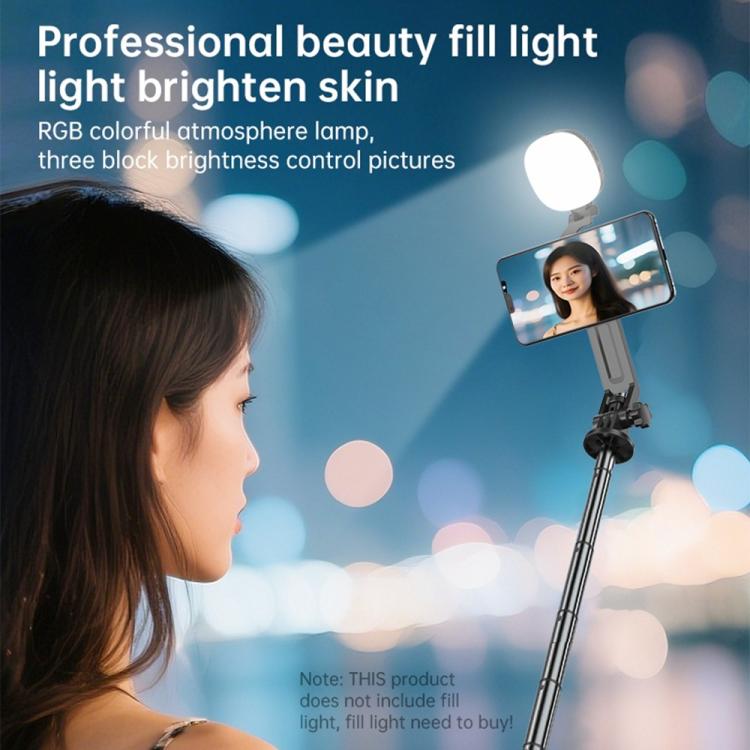 K14 1.7m Extendable Remote Control Magnetic Phone Stand Selfie Stick Tripod — view 5