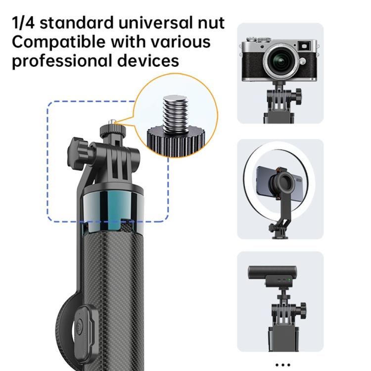 K14 1.7m Extendable Remote Control Magnetic Phone Stand Selfie Stick Tripod — view 7