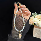 Tulip Jade Bead Bracelet & Phone Charm