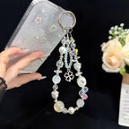 Beaded Leaf Lucky Iridescent Double-Layer Crystal Chain — view 6