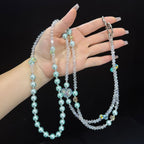 Mint Star Frappé Crossbody Crystal Chain — view 8