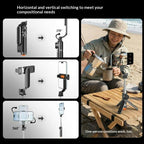 T01S For Live Streaming 3-in-1 Extendable Bluetooth Remote Phone Holder Stand Selfie Stick Tripod — view 8